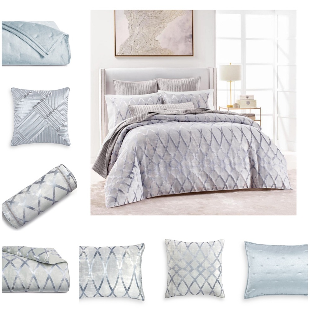 King Hotel Collection Dimensional Duvet Cover Set
